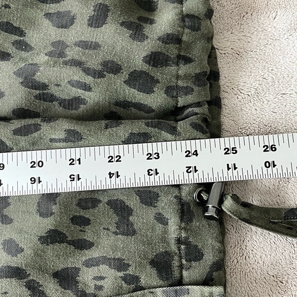 Rails Collins Linen Blend Green Leopard Utility Jacket Animal Print Size XL NWOT - Picture 16 of 16